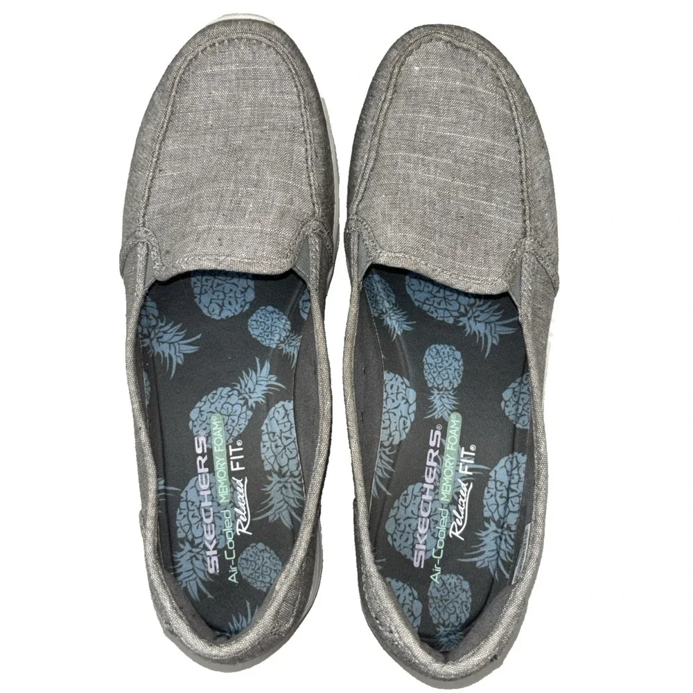 Skechers Relaxed Fit Reggae Fest Manzanita Women's Size 9.5 Gray Walking Shoes‎